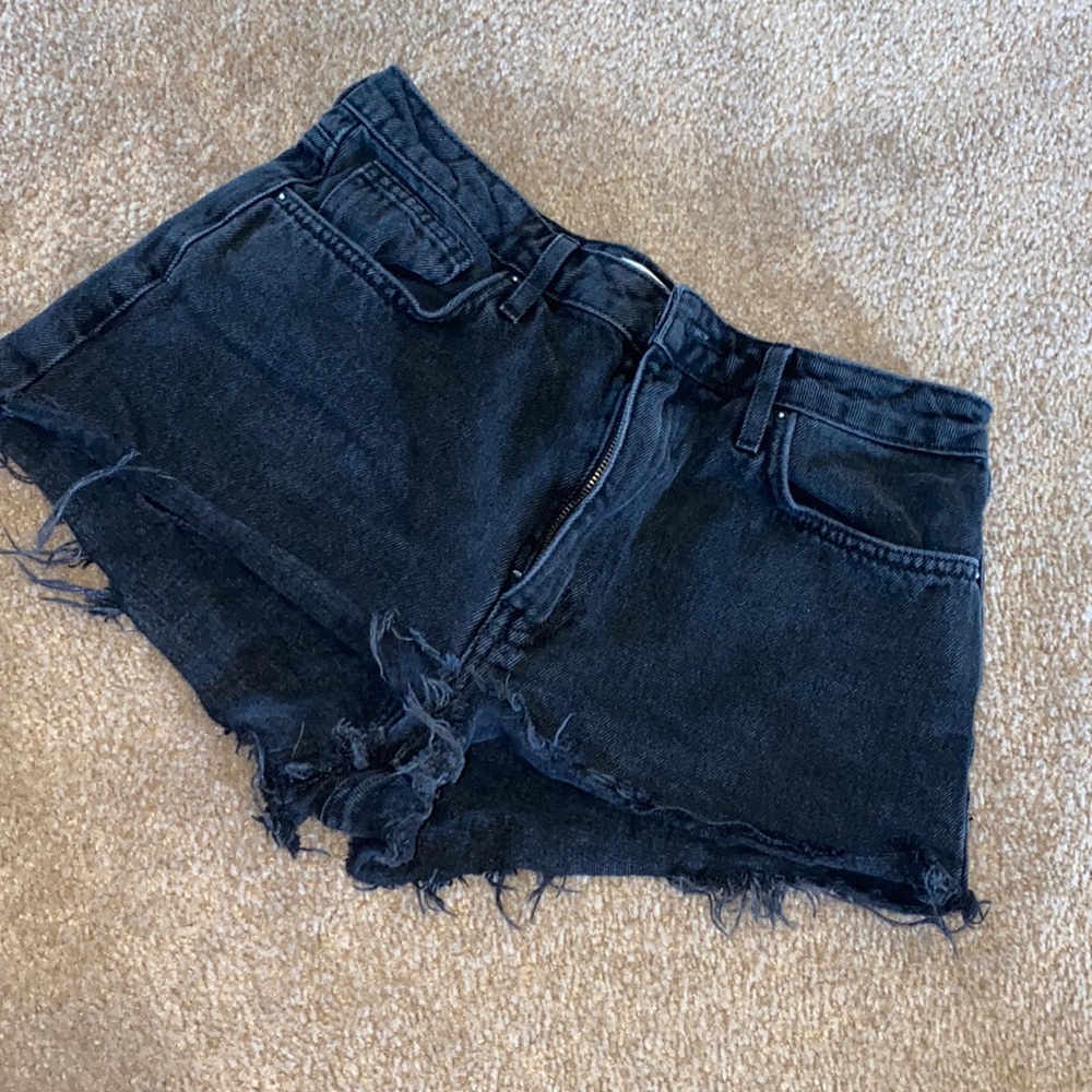 Black high waisted shorts